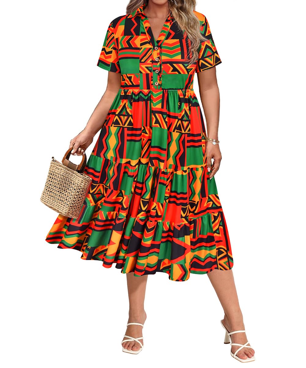CARCOS Plus Size Midi Dress