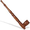 Weedness Gandalf Pipe Brown 30 cm Hand Carved Ebony Pipe Set Wooden Pipe Tobacco Long Pipe Peace Pipe
