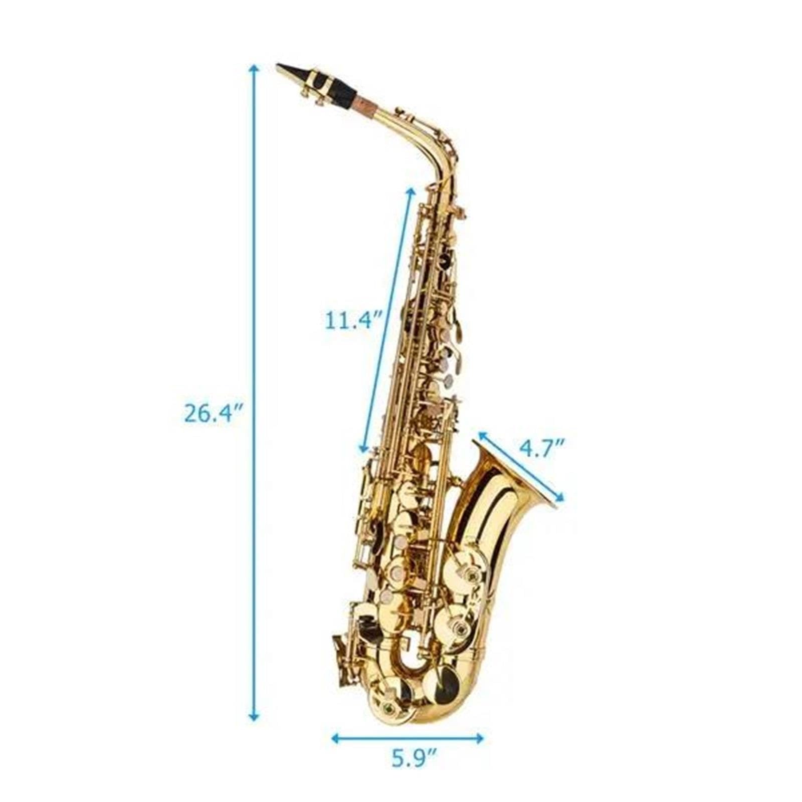 Adulte Saxophone Saxophone Alto Drop E Doré Professionnel