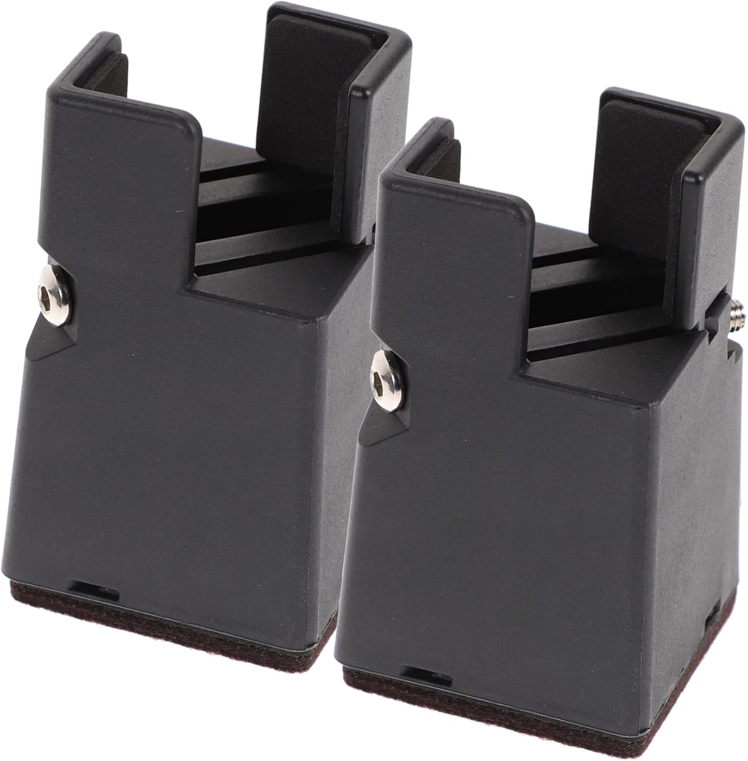 Unomor Adjustable Bed Risers 0.4-1.46 Inch Height Increase Heavy Duty Furniture Risers for Bed Couch and Table Suitable for Dorm and Home Use