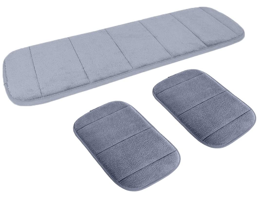 Home Brilliant Computer Wrist Elbow Pad Memory Foam Arm Wrist Rest and Anti-Slip Wrist Elbow Pain Support Mat for Keyboard Desktop Office (7.9 x 19.5Inch-1pc + 7.9 x 11.8 Inch-2pc) (B0C7842N37) Amazon Price History, Amazon Price Tracker