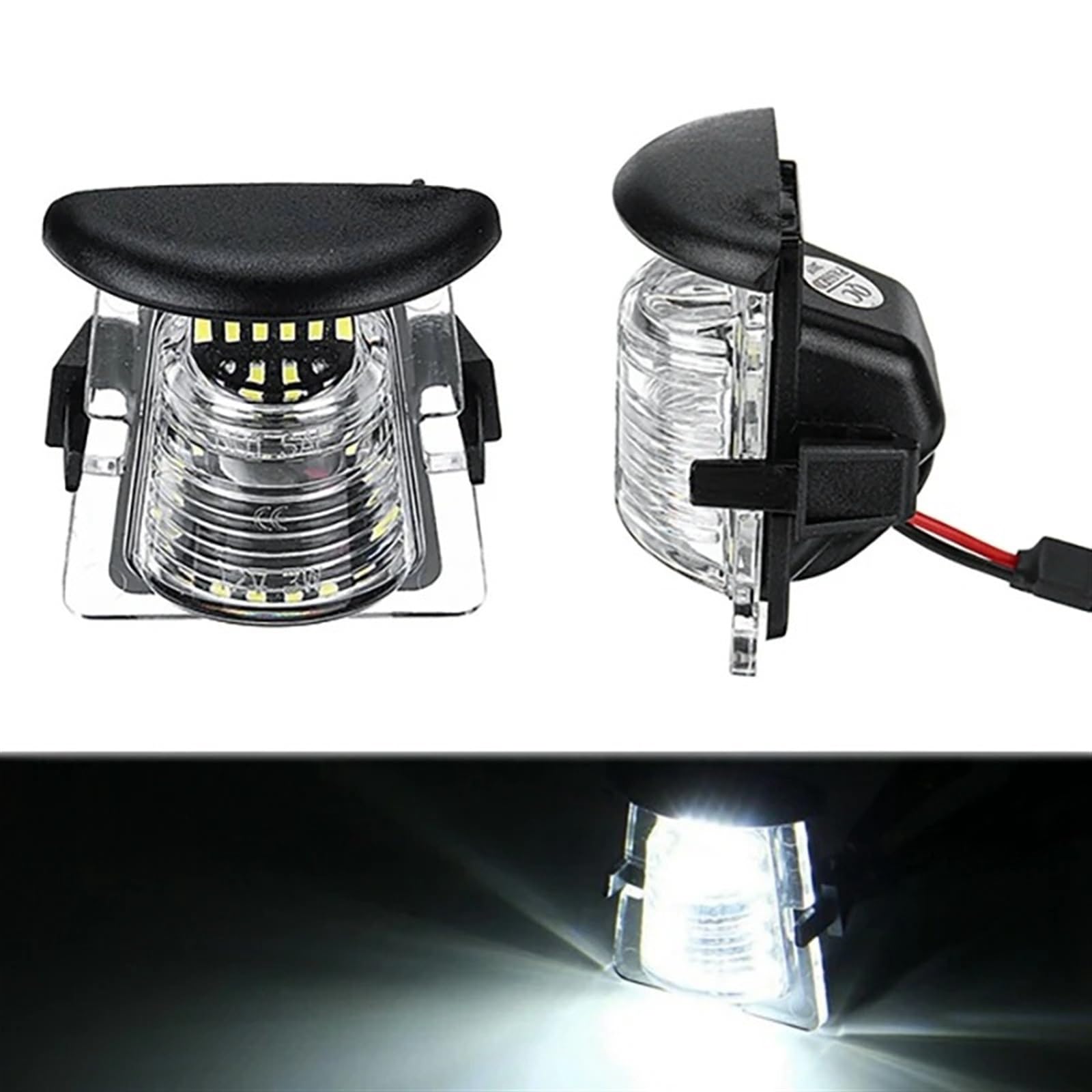 Luci Targa Per Auto Per Jeep Per Wrangler JK JL 2007-2021 2 Pezzi Lampada Di Segnalazione Paraurti Posteriore Per Auto Supporto Per Targa Luce A LED Accessori Per Auto Lampada Targa
