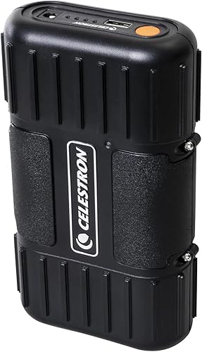 Celestron 18763 PowerTank Lithium LT - Batería para telescopio – Fuente de alimentación portátil recargable de 12 V para telescopios computarizados