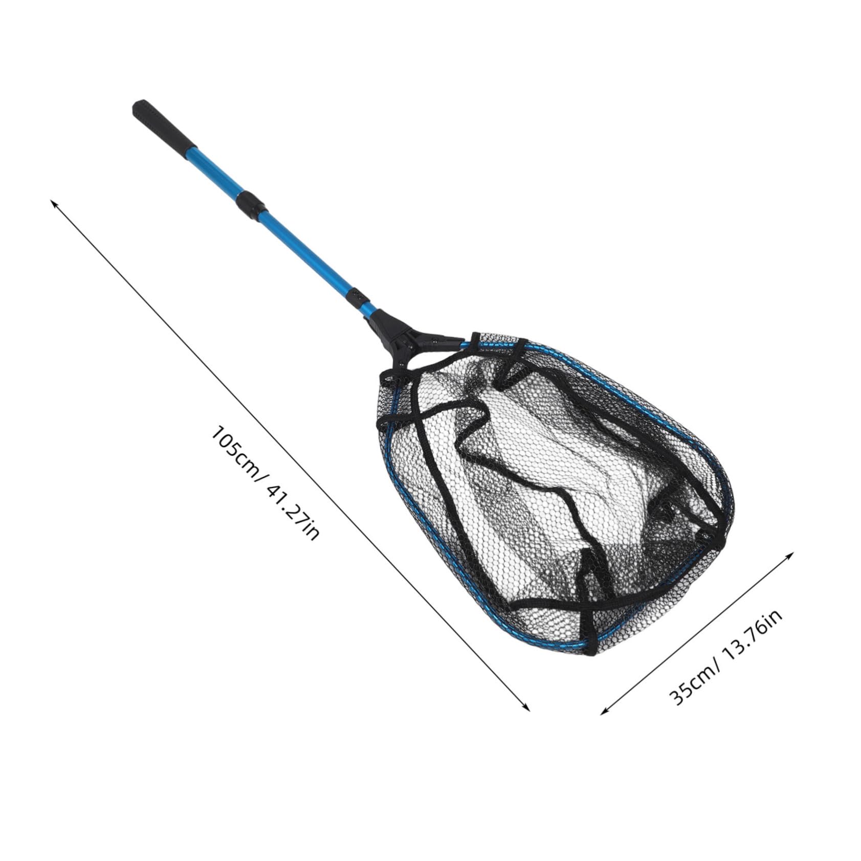 Pesca con Asa De Pesca Extensible para Peces Retráctil para Agua y Plegable para Exteriores para Camarones Pequeños con Asa Portátil