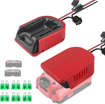 2 Packs Power Wheel Adapter for V20 Craftsman 20V Battery Adapter Power Wheels Battery Converter Kit with Fuses & Wire Terminals, 14AWG Wire, Power Connector for DIY Rc Car Toys, Robotics,Rc Truck