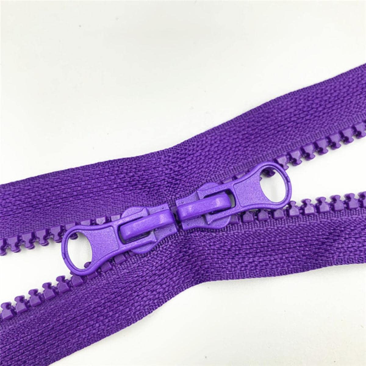 Estrattore Ziper, fissatore di cerniere, Sliders Zipper,Sewing Zips,Ended Zip Fasteners,2pcs 80cm /90cm 5# Double Zipper Sliders Plastic Resin Colorful Zipper for Clothes Bag Sewing Supplies Separatin