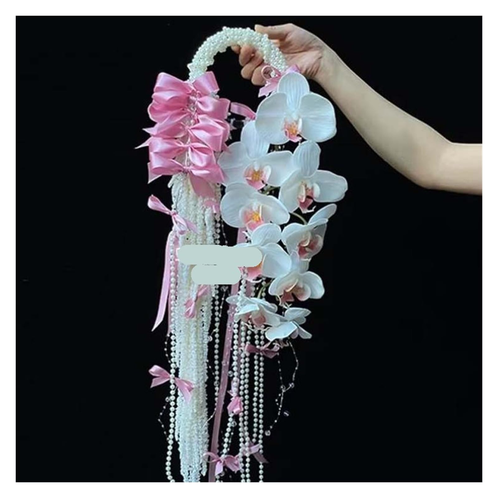 Gijmzy Grey Wedding Bouquets Golden Flower Holding Bride