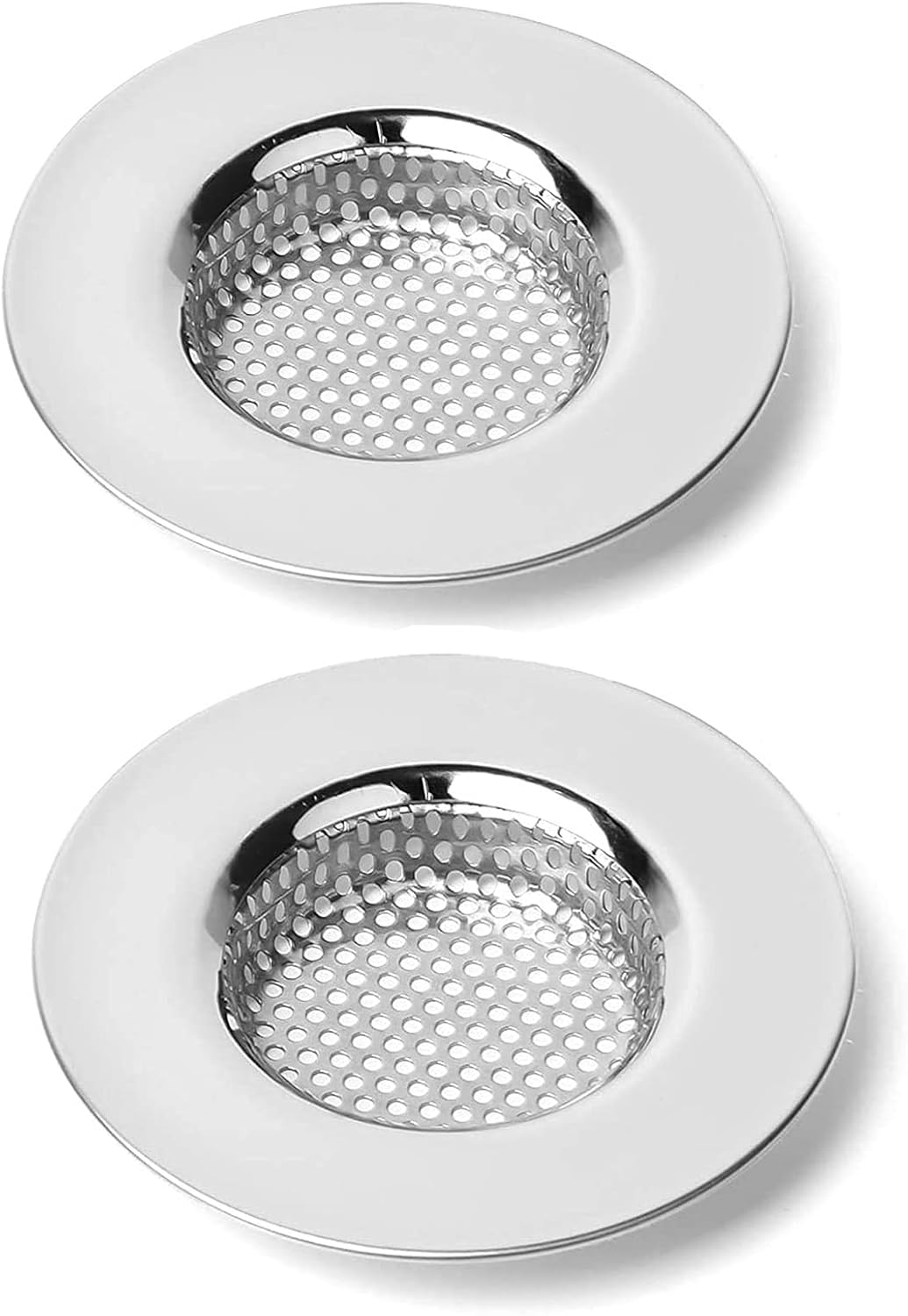 Sink Strainer, 2 Pack Stainless Steel Drain Filter Shower Drain Cover