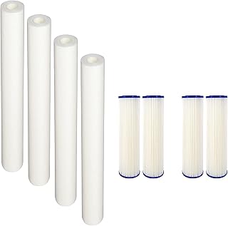 CFS Compatible with EQ-304-20 and EQ-PFC.35 Whole House Water Filters Pre Filters and Sub Micron Post Filters (8)
