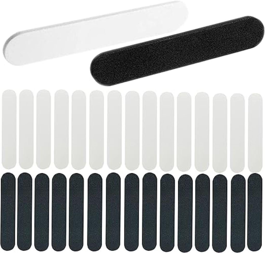 Odluzy 30PCS Hat Size Tape, Hat Size Reducer, Inserts Liner Foam Reducing Sizing Tape, Sizer Self Adhesive for Hats Caps Make Smaller Sweatband (Black and White)