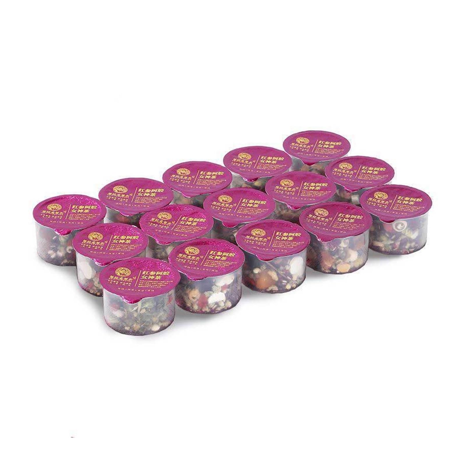 Té de diosa de gelatina de ginseng rojo y piel de burro 300 g (15 latas) Té de rosas enlatado portátil a base de hierbas