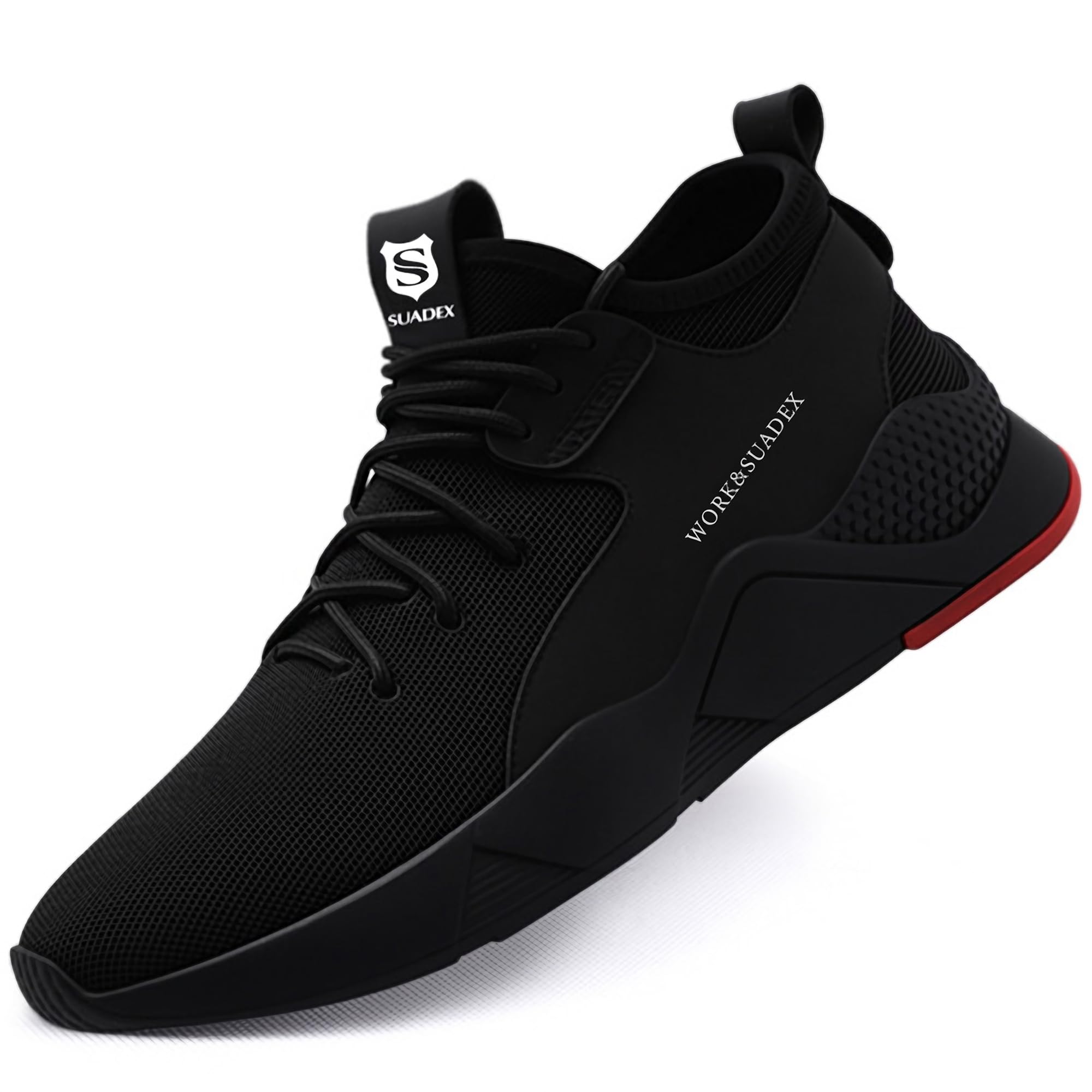 SUADEX Arbeitsschuhe Herren Sicherheitsschuhe Damen Leicht Atmungsaktiv Unisex Stahlkappenschuhe