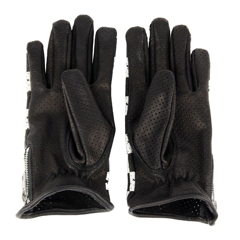 Amazon | エル・ソリタリオ Wolf Checkers Summer Gloves バイク