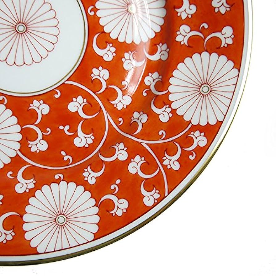 Herend ヘレンド 赤地菊 プレート 皿 直径 約18cm Herend ヘレンド 赤地菊 プレート 皿 直径 約18cm Herend ヘレンド