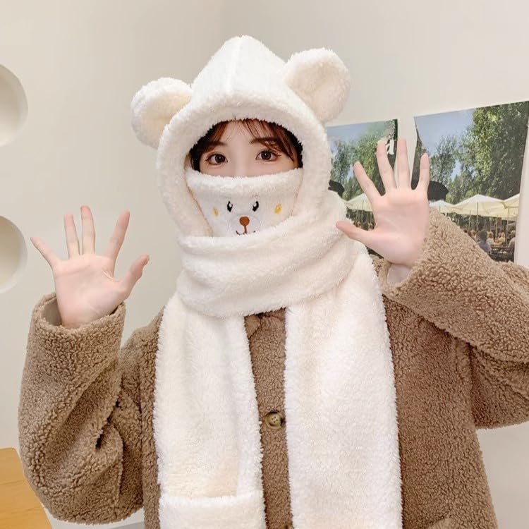 Gorro con orejeras de felpa premium con aislamiento térmico integral 3