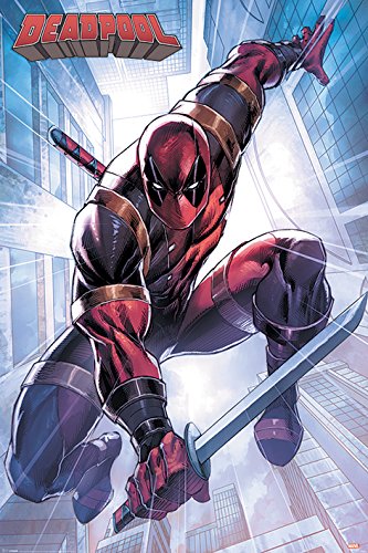 Deadpool - Marvel Comics Poster/Print (Attack) (Size: 24 inches x 36 inches)