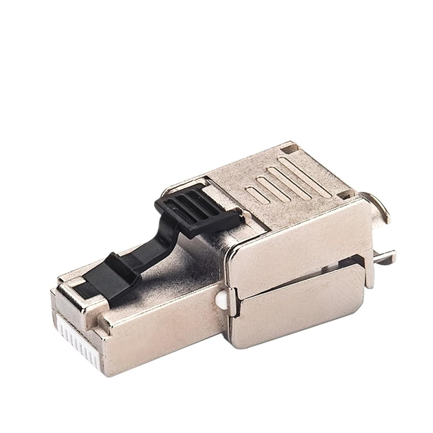Cat6A Ethernet Tool-Free Connector Short Plug Gigabit Shielded Network for AP Wall Plate(Cat6A)