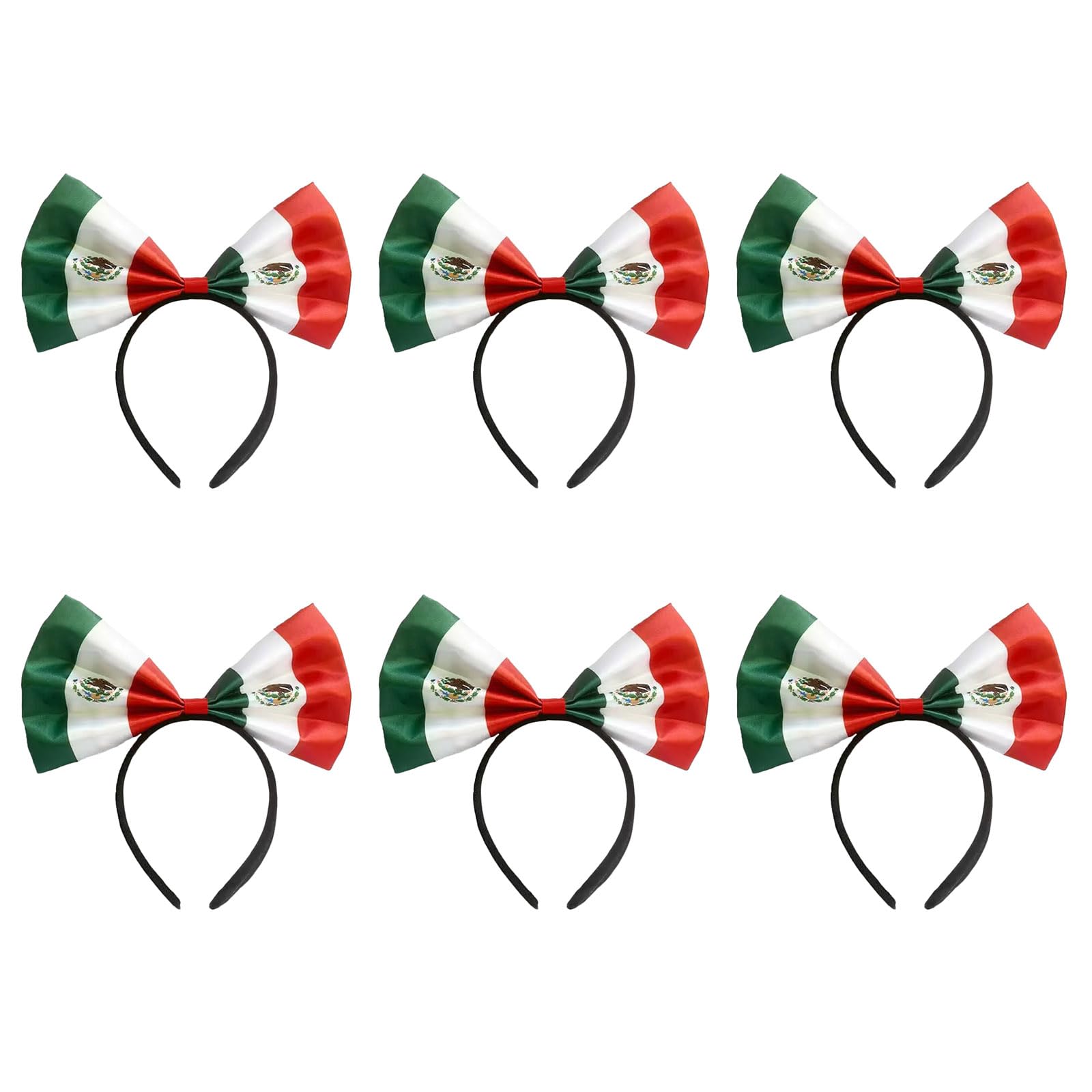 hogtnd 6-Piece Set of 2026 Football Event Headbands, Country Flags Pattern, Offer for Sports Events and Festivals, National Flags Headband
