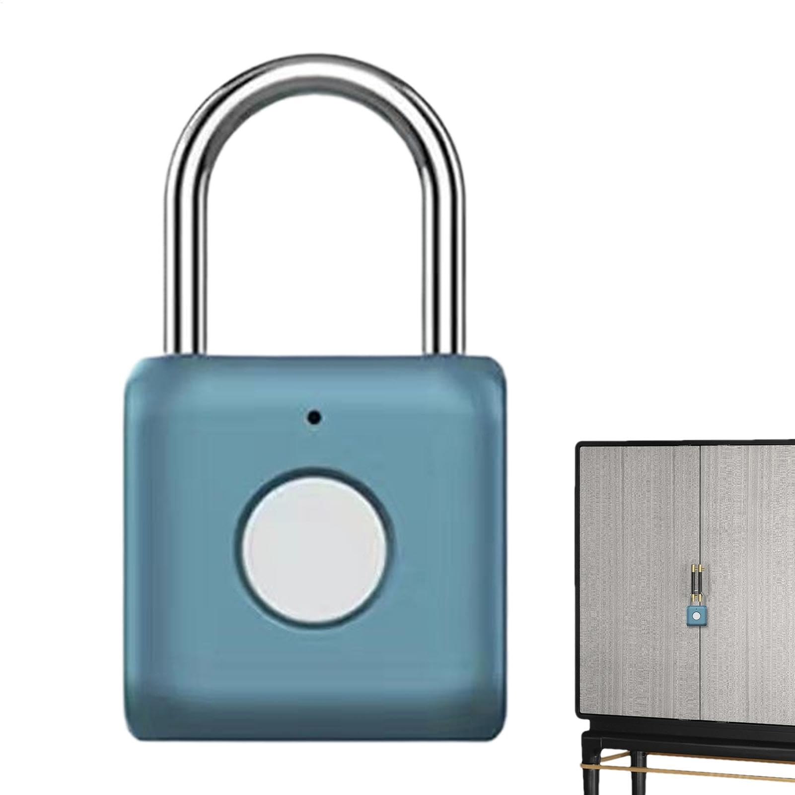 Candado inteligente para mochila y maleta con lector biometrico de huella dactilar portatil