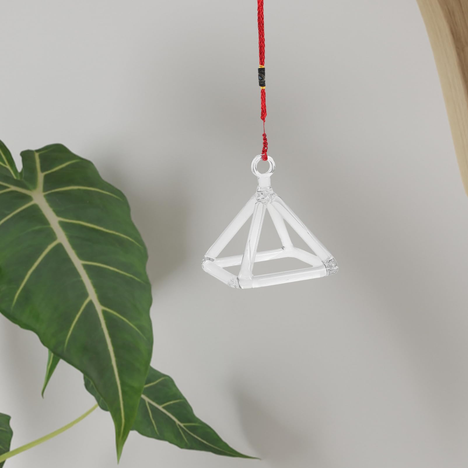 ibasenice Piramide di Quarzo Bianca 3 Pollici per Meditazione e Decorazione Tavolo, Strumento Musicale per Terapia del Suono e Relax Stili multipli