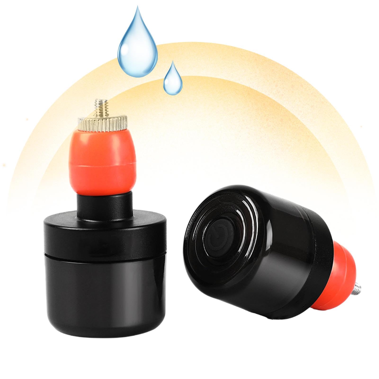 Gvblkq Luz de extremo del manillar, intermitentes para patinetes eléctricos, luces recargables, intermitentes LED impermeables, luces de ciclismo de seguridad, lámpara decorativa para manillar, luces
