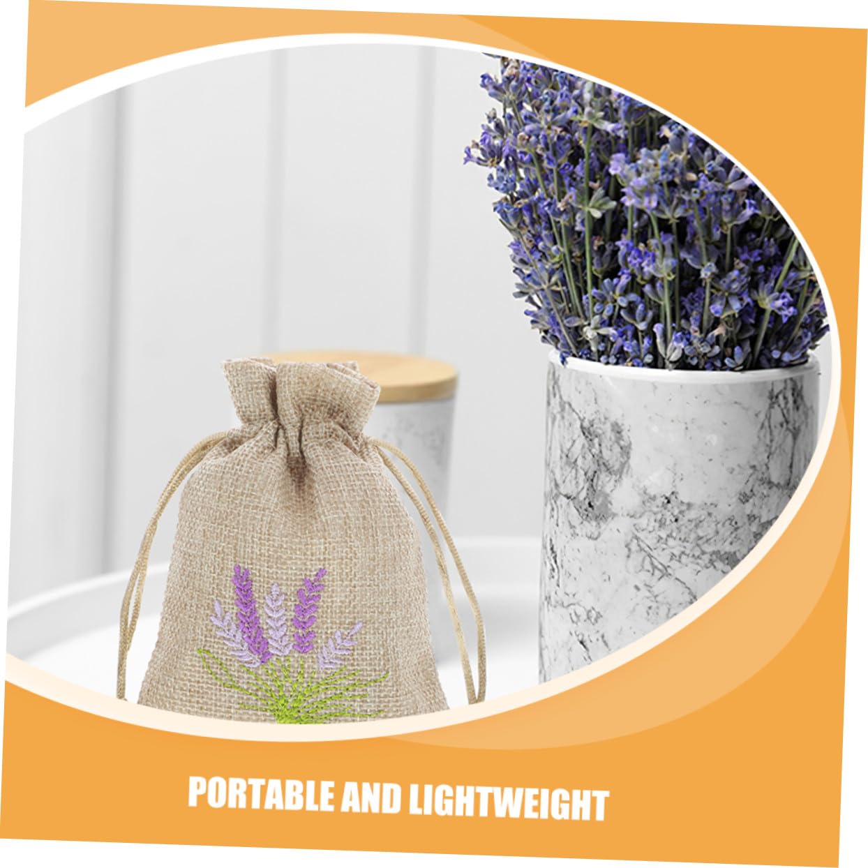 TOYANDONA 20pezzi Sacchetti Vuoti per Lavanda con Coulisse Sacchetti Profumati in Mussola per Armadi Portaoggetti per Fai da Te e Artigianato