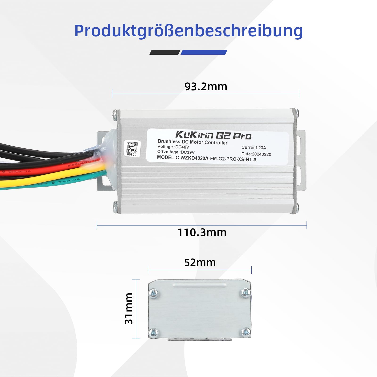 ulip Controller Hauptplatine für Kukirin G2 Pro DB Elektroroller Bremse Elektro Scooter Zubehör
