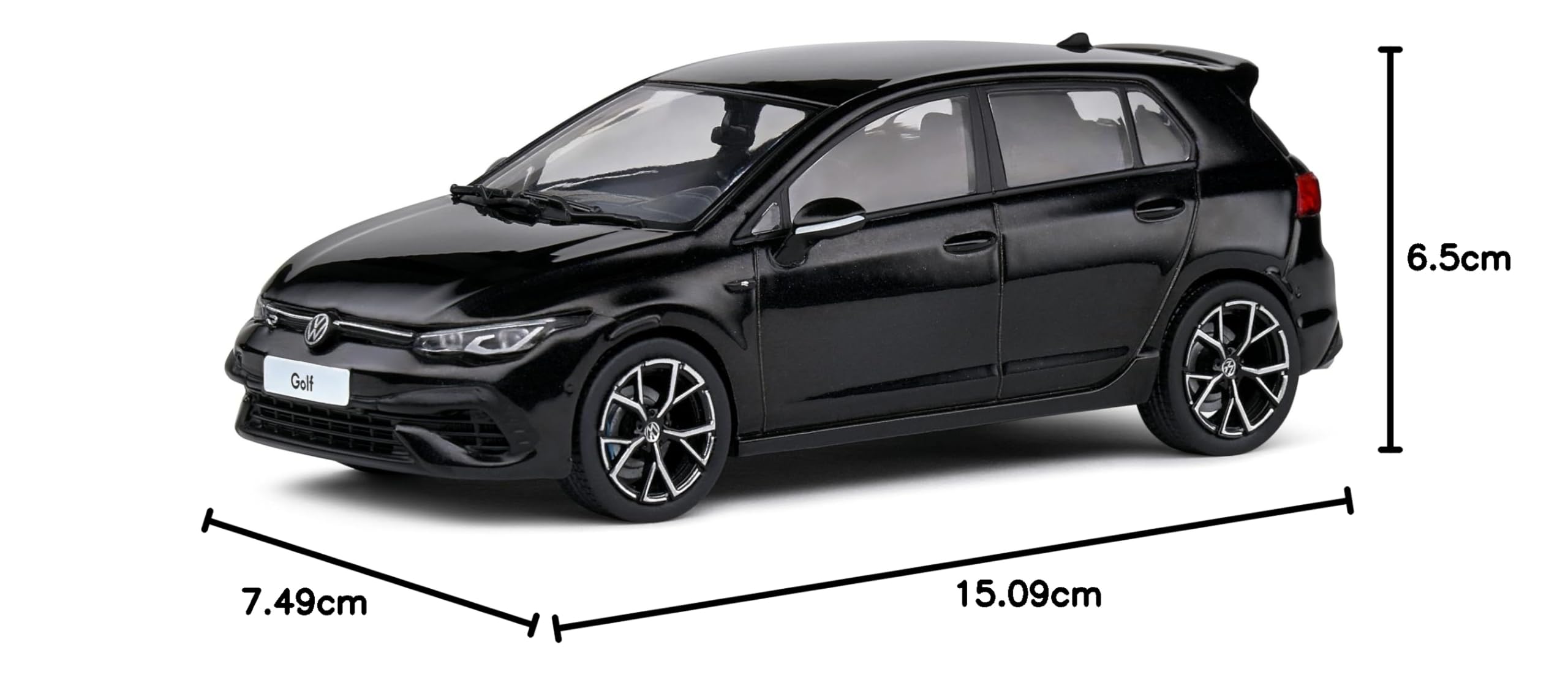 GOLF 8 GTI  GRAY 1/43 ミニカー Welly Volkswagen Golf 8 GTI Gray 1:34 1:39 Scales 4.5 Inch