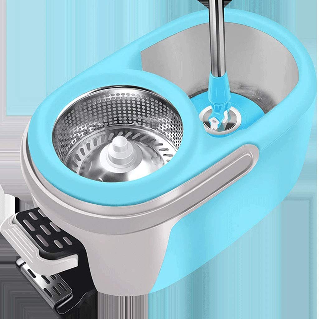 Sistema de Limpieza de Pisos con cubeta y trapeador Giratorio de Microfibra, para Cocina casera y Todas Las Superficies de Pisos Vision