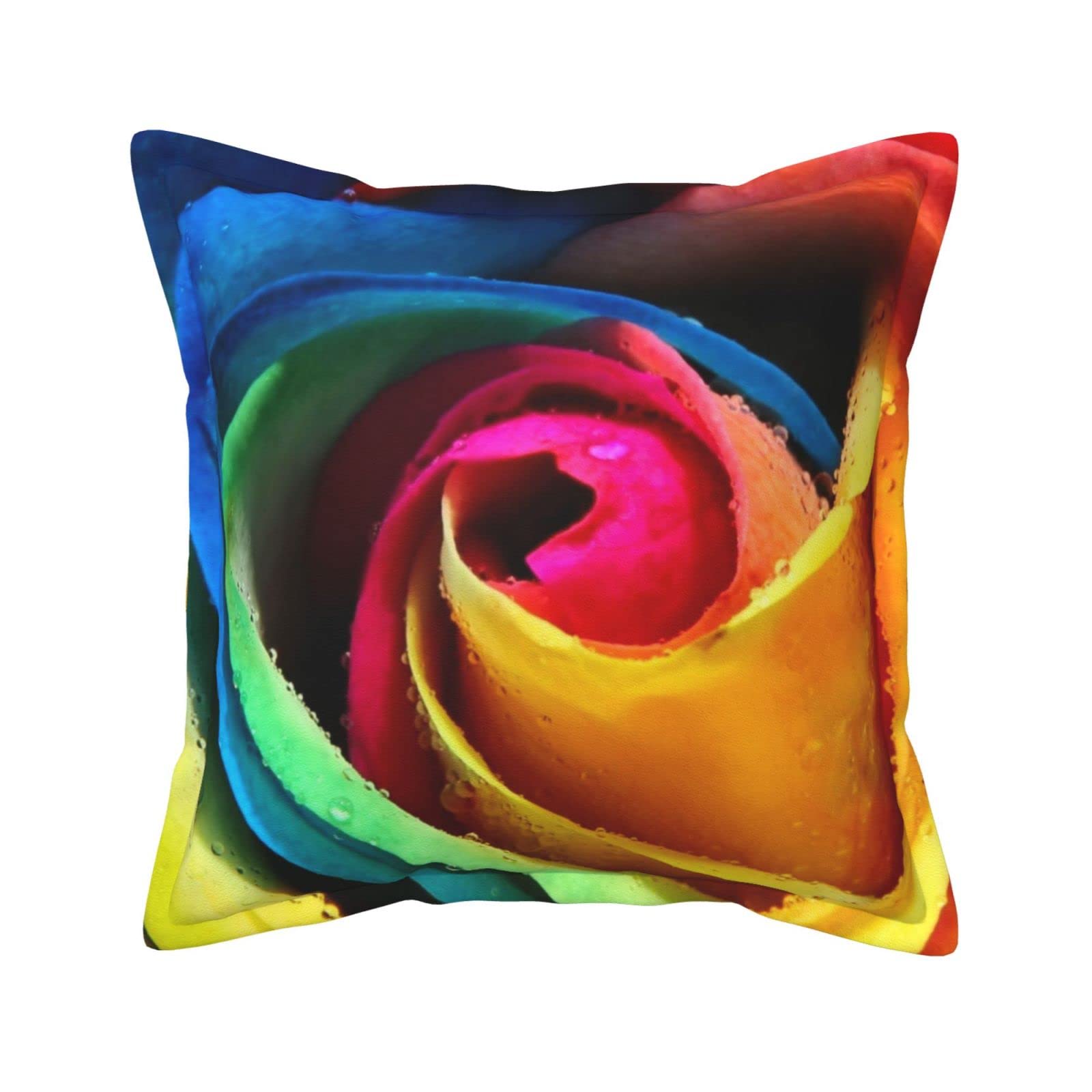 Housses de coussin décoratives en cuir au design bohème chic 40x40cm