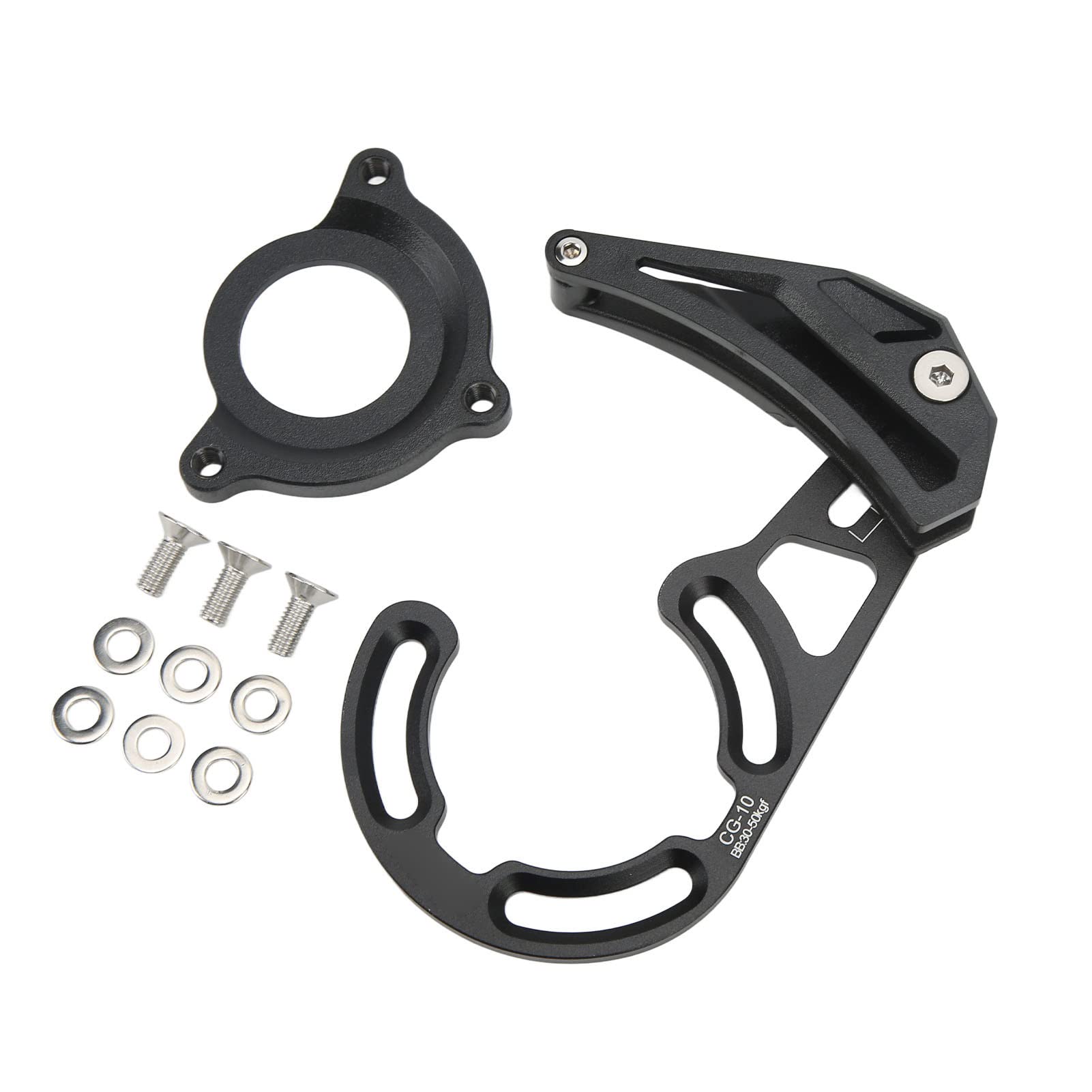 Guidacatena per Bici CG10, Paracatena Ad Alta Resistenza per Montaggio Diretto, Mantiene la Catena in Posizione per Mountain Bike, Lega di Alluminio 7075, 1 unità