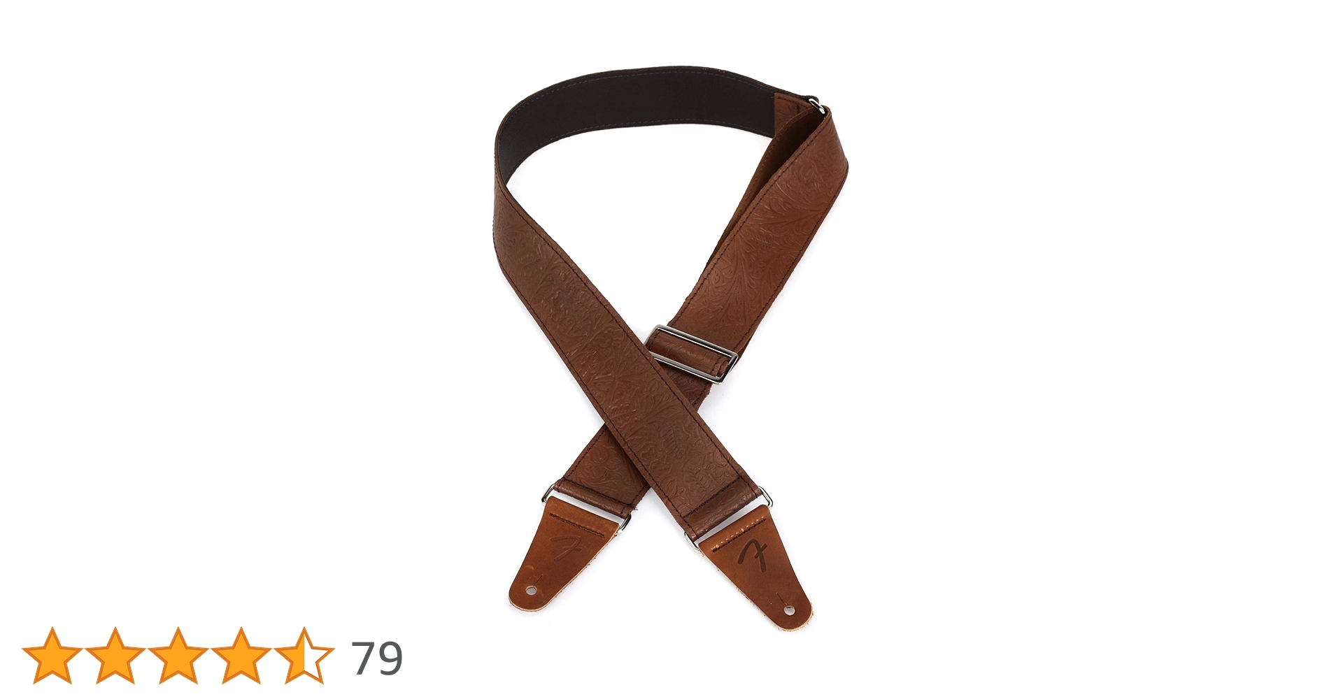 Amazon | Fender ストラップ Tooled Leather Guitar Strap, 2