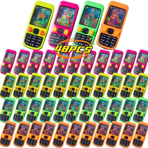 Nbguigdstr 48 Pcs Handheld Water Ring Games Party Favors,Classroom Prizes,Goodie Bags Stuffers,Return Gifts for Kids Birthday Party,Treasure Box,Pinata Filler Bulk