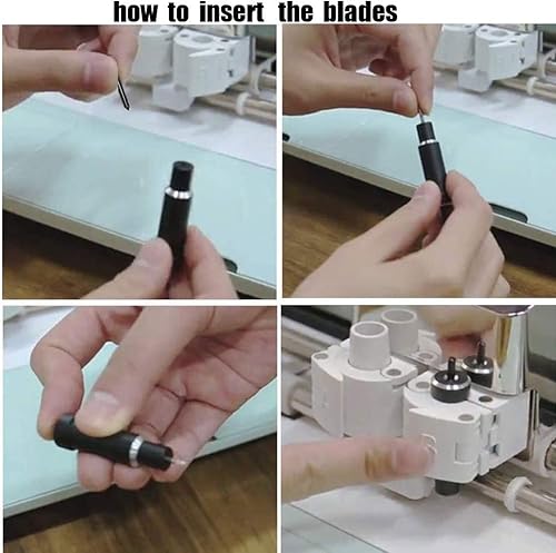 Miniatura 5 de 10 cuchillas de corte profundo, cuchillas de repuesto de punta profunda compatibles con máquinas de corte Explore 43Air 2Air OneAirMakerMaker 43,