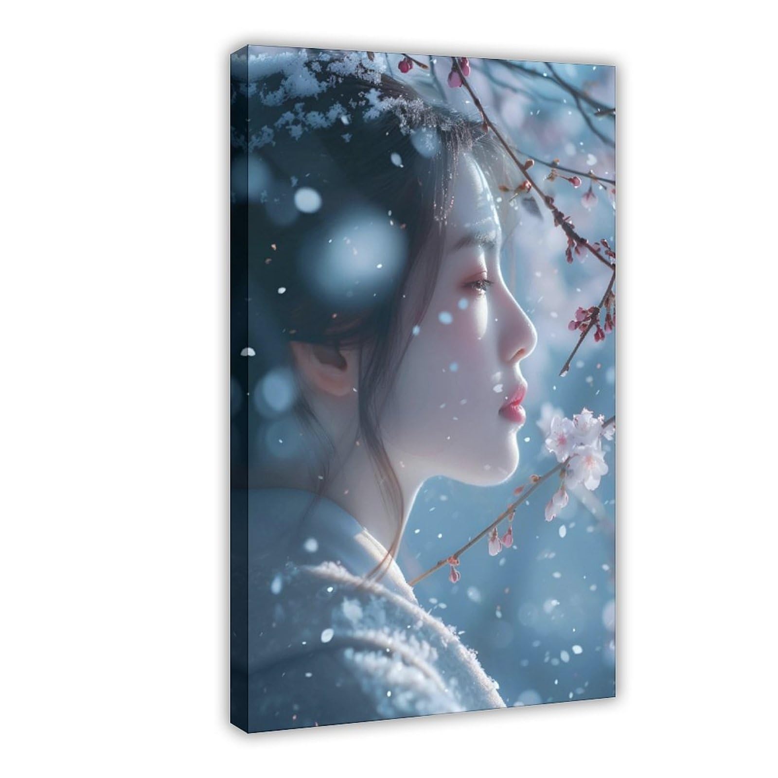 QNVJQKDSI Japanese Geisha Art (6) Canvas Poster Bedroom Decor Landscape Office Room Decor Gift 24" L X 36" W