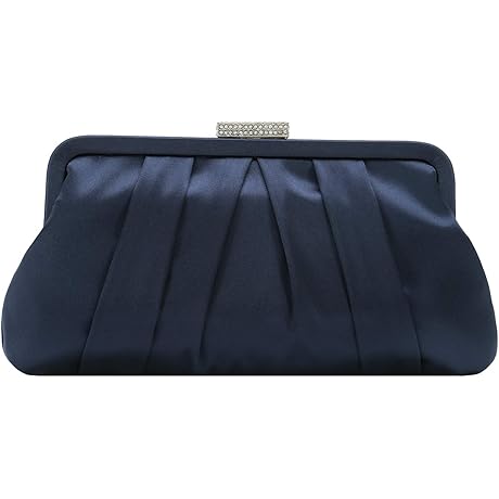 Classic Pleated Satin Clutch Bag: A Royal Accessory for Your Grand Occasions