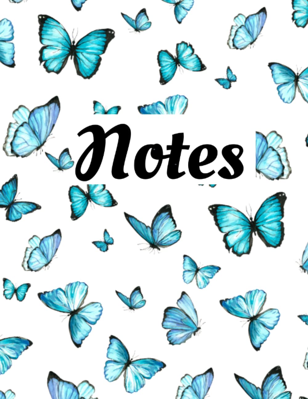 blue butterfly Notes: Notebook