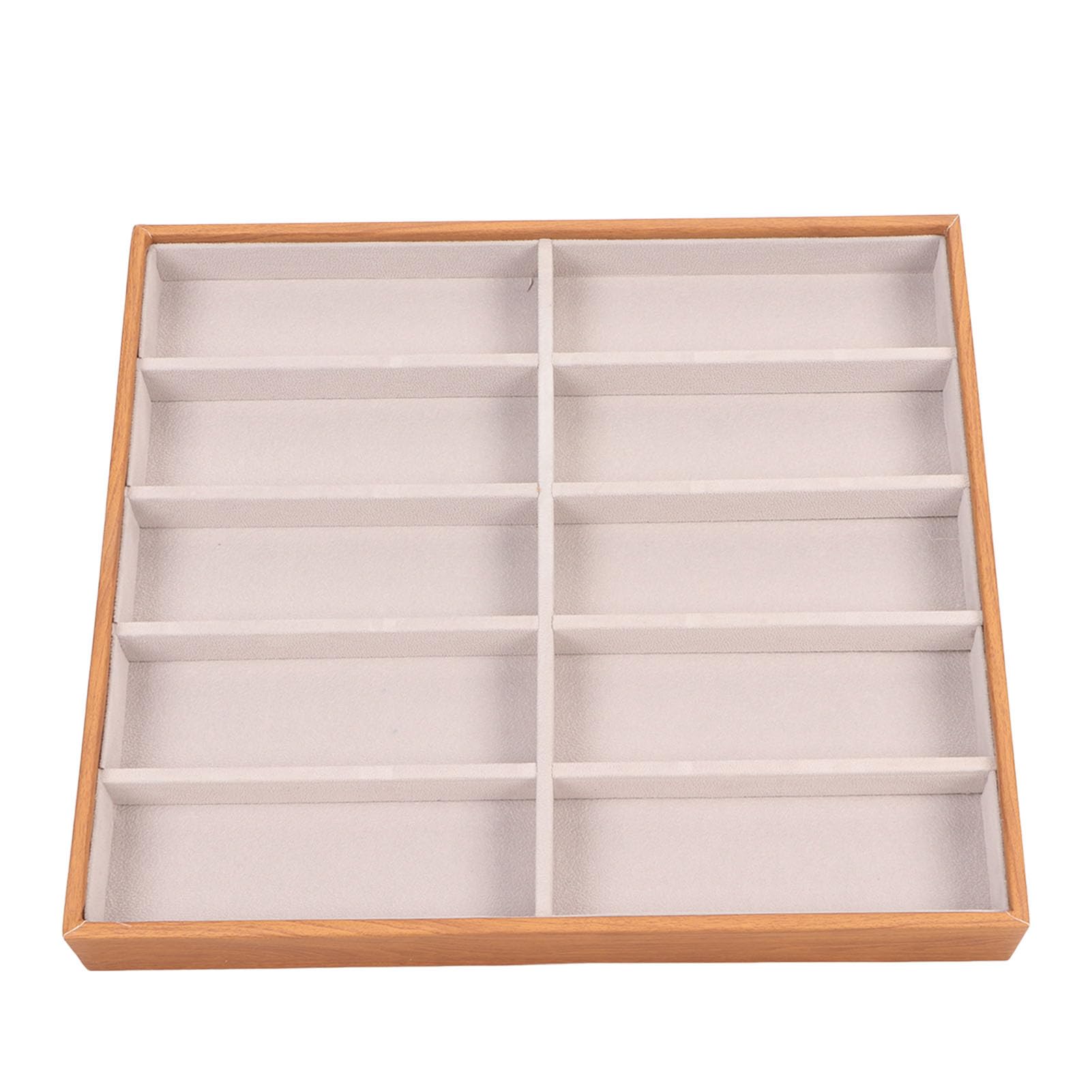 Organizzatore per Occhiali da Sole,Scatola per Occhiali con 10 Scomparti,Espositore in Velluto per Occhieli da Sole Supporto Cassetto Organizzatore Vassoio,Organizer Occhiali da Sole e da Vista (2#)