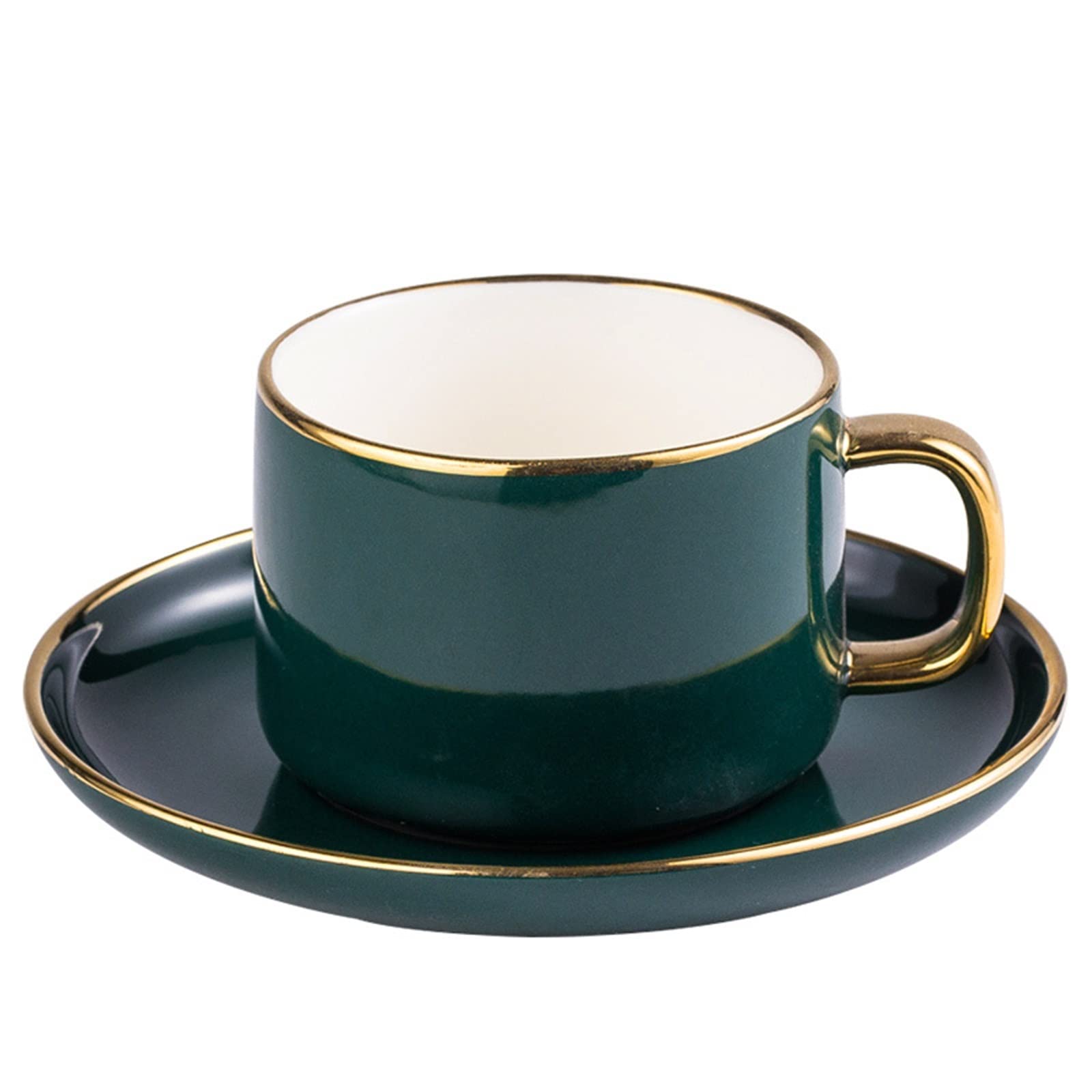 Filiżanki do kawy Duży kubek do kawy Luksusowy złoty ceramiczny kubek do kawy i herbaty Złoty zestaw naczyń Prezent urodzinowy dla pary Przyjacielski kubek Dom i kuchnia Kubki