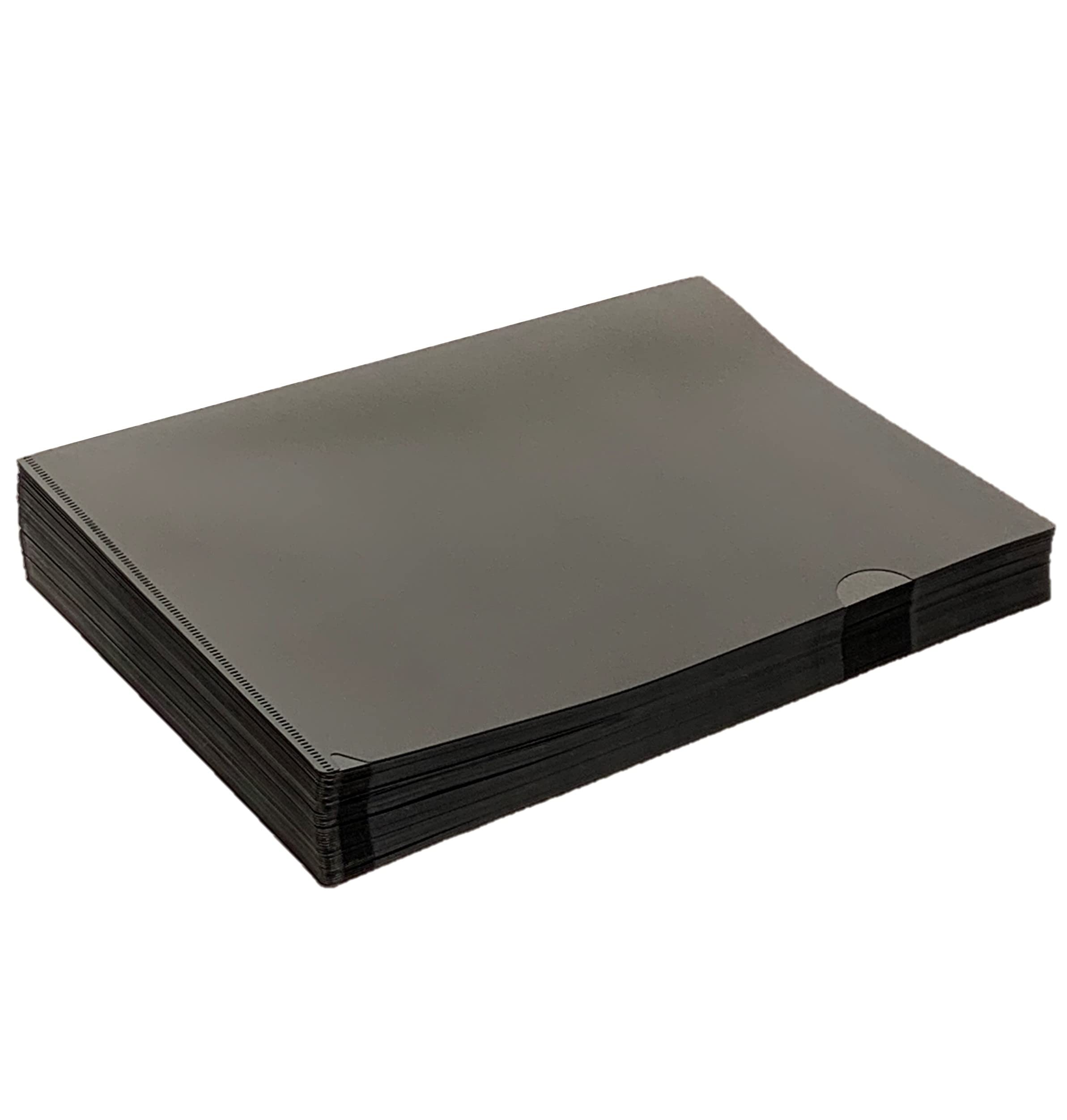 Amazon | クリアホルダー（クリアファイル）A4 ブラック・マット