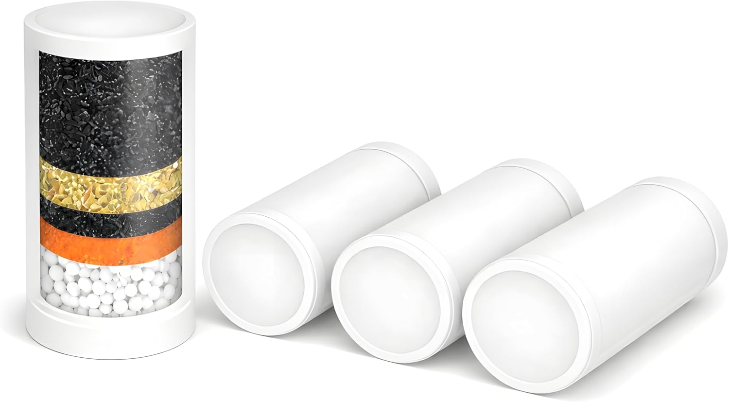 Crystal Quest Faucet Mount Filter Cartridge – Advanced Multi-Stage Filtration for Chlorine, Heavy Metals, VOCs, & More 6-12 Months Lifespan, Easy Tool-Free Installation [Pack of 2]