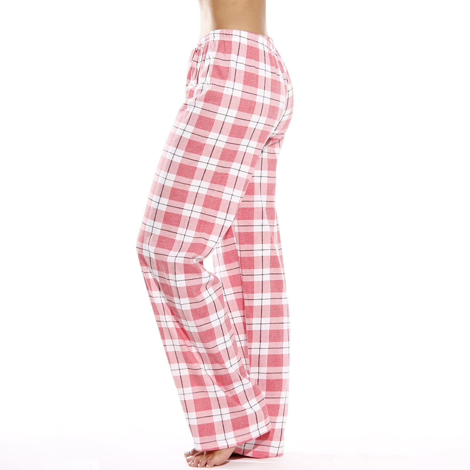 TWGONE Women's Pajamas Pants Plaid Stretch Casual Loose Comfy Pants Sleep Bottom Lounge Cute Pajama Sleepwear