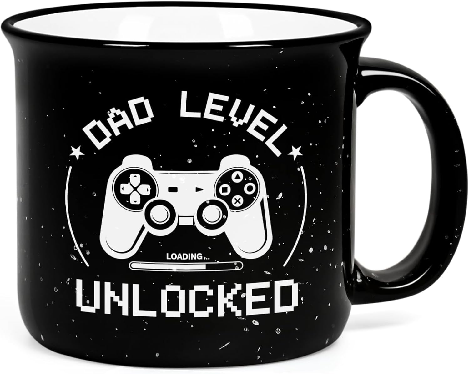 Cabtnca New Dad Gifts First Time, Fathers Day Gift for New Daddy, Dad Level Unlocked Mug, Birthday Father's Day Christmas Gift for New Daddy, 15 Oz