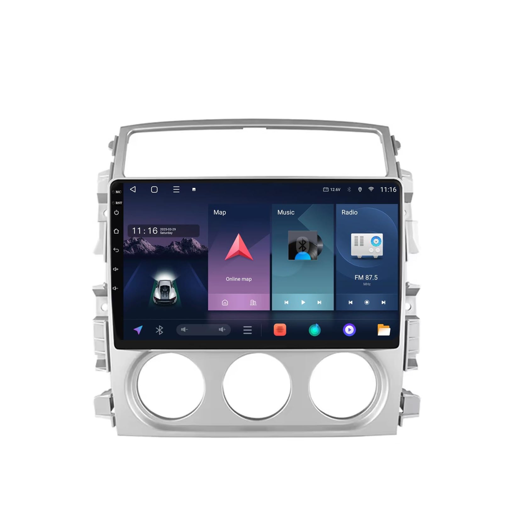 Ekran Carplay dla Suzuki Liana 2004-2008 Z Bluetooth, Fm, Aux, Nawigacją Mapową Głosowym Siri; Obsługa Aux/Airplay/Fm, 4 Rdzeń 4G+64G