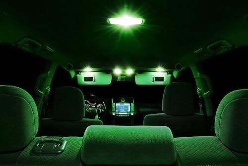 Miniatura 4 de XtremeVision LED interior para BMW Serie 3 E90 E92 M3 2006-2012 (18 piezas) kit de LED interior verde + herramienta de instalación