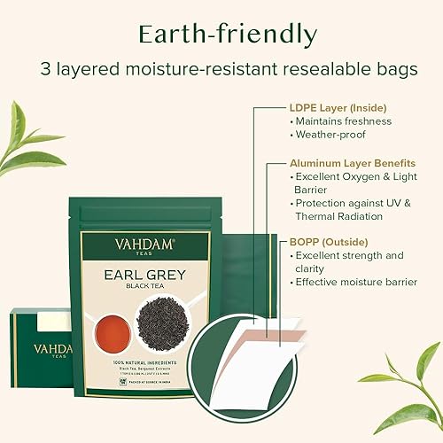 Vista 46 de VAHDAM - Té Masala Chai de canela (100 tazas), especias 100 % naturales, receta de té de canela antigua, especiado, de hoja suelta, prepara