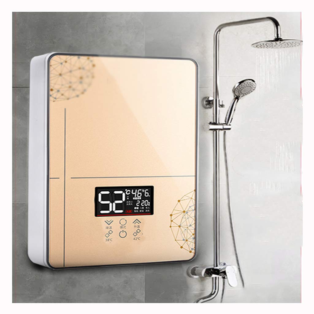 haozai 6000W Electric Water Heater Instant Tankless Water Heater 220V 6KW Household Temperature Display Heating Shower 1210