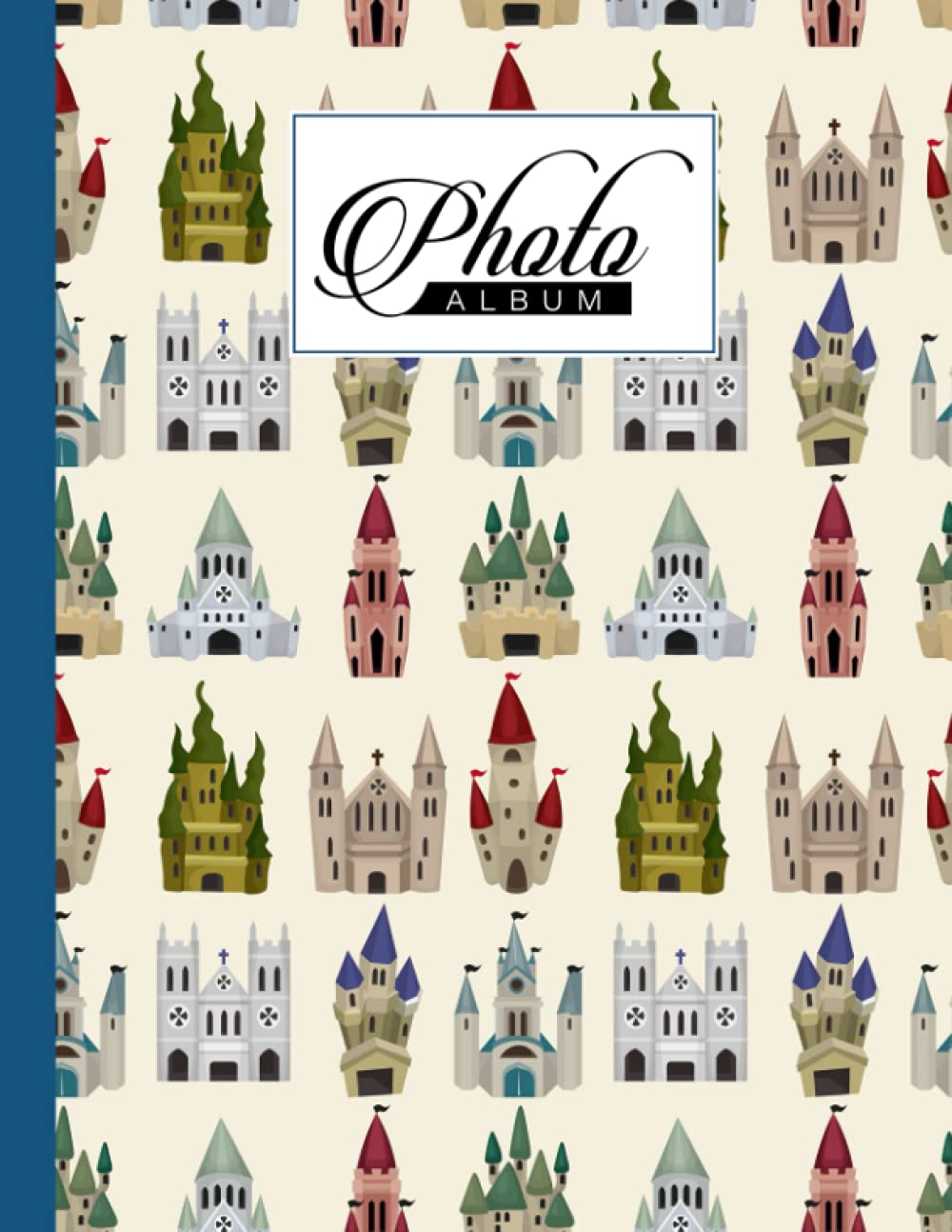 Photo Album: Castles Album, Large Photo Albums with Writing Space Memo, Extra Large Capacity Picture Album, Family, Baby, Wedding, Travel Photo Book, 120 Pages, Size 8.5" x 11" by Natalia Horn