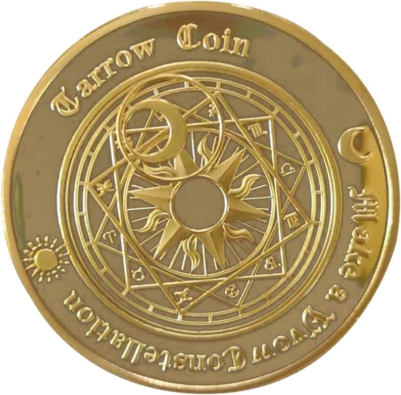 Kemelo ゴールドメッキサンムーン占いコインラッキーコンステレーションコレクションアートラウンドボール 大好き Kemelo ゴールドメッキサンムーン占いコインラッキーコンステレーションコレクションアートラウンドボール 大好き