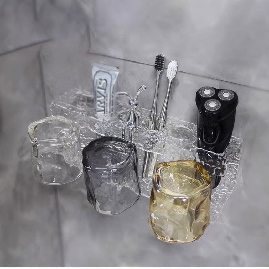 Estante para Cepillos de Dientes Portaoggetti for Tazze da Lavaggio, Tazza for collutorio for spazzolatura del Bagno, Tazza for Denti da Bagno, portaspazzolino, Piano di appoggio for Tazze